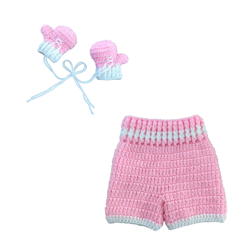 Newborn Photography Set Bath Gift Hand-woven Photography Props Boxing King