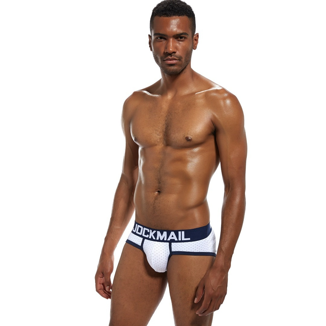 Men's Triangle Underwear Polka Dot Pure Cotton Sweat-absorbent