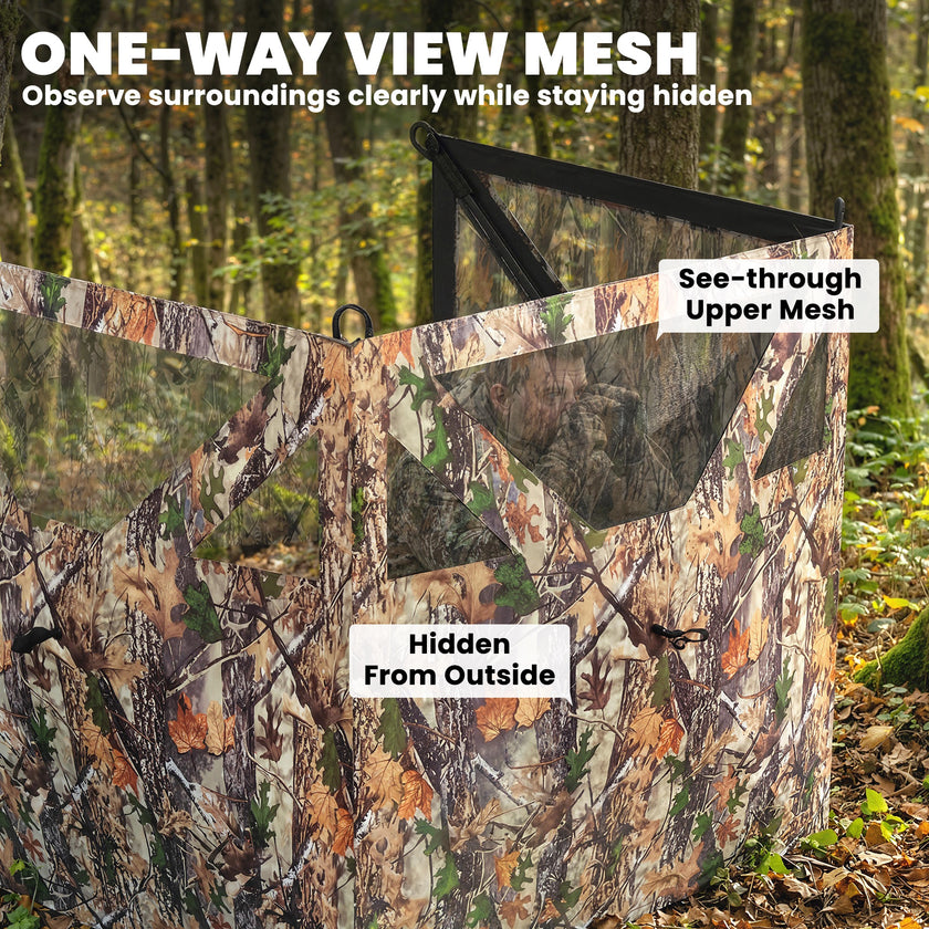 Camping Hunting Blind, 3-Panel Blind See Through for Hunting Camping 176