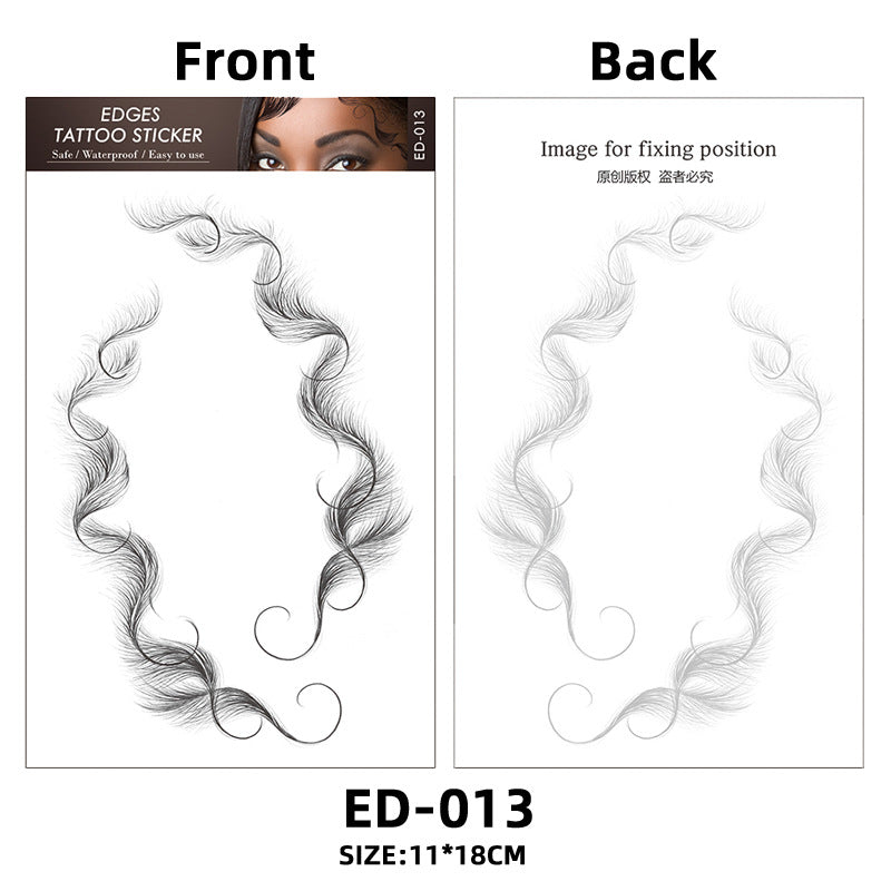 Hair Tattoo Stickers Creating The Seriously Real Baby Hairs Temporary Hairline Sticker Curly Template Hair Edge Tattoo Sticker