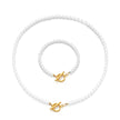 Pearl Chain Bracelet And Necklace Set