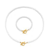 Pearl Chain Bracelet And Necklace Set