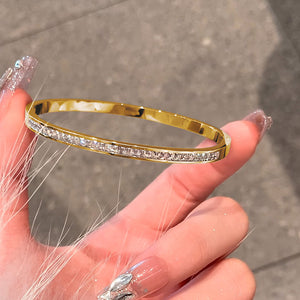 Stainless Steel Bracelet Women's Hand Jewelry High-grade Full Diamond Bracelet