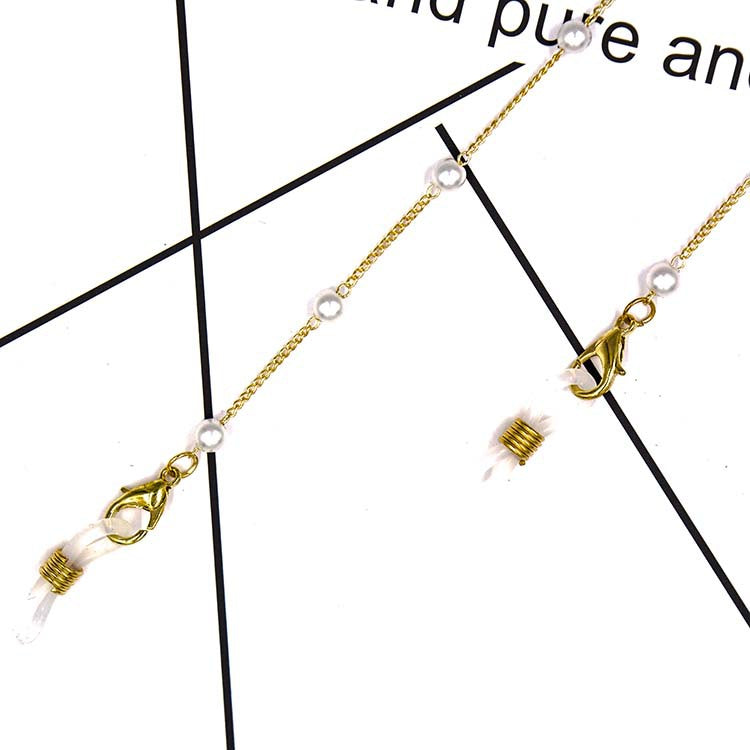 Fashion Simple Pearl Glasses Chain Accessories
