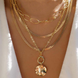 Multilayer Trend Elegant Jewelry Long Snake Chain Crystal
