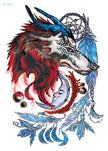 Original Personality Wolf Tattoo Sticker Animal