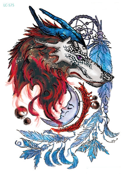 Original Personality Wolf Tattoo Sticker Animal