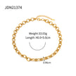 18K Gold Plated Chain Stainless Steel Bracelet Necklace