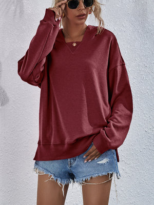 Women's Hoodie Sweatshirt Sports Casual Candy Color Long Sleeve Tops