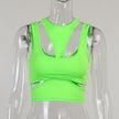 Tops Sleeveless Hollow Positive And Negative Sports Undershirt Yoga Tops