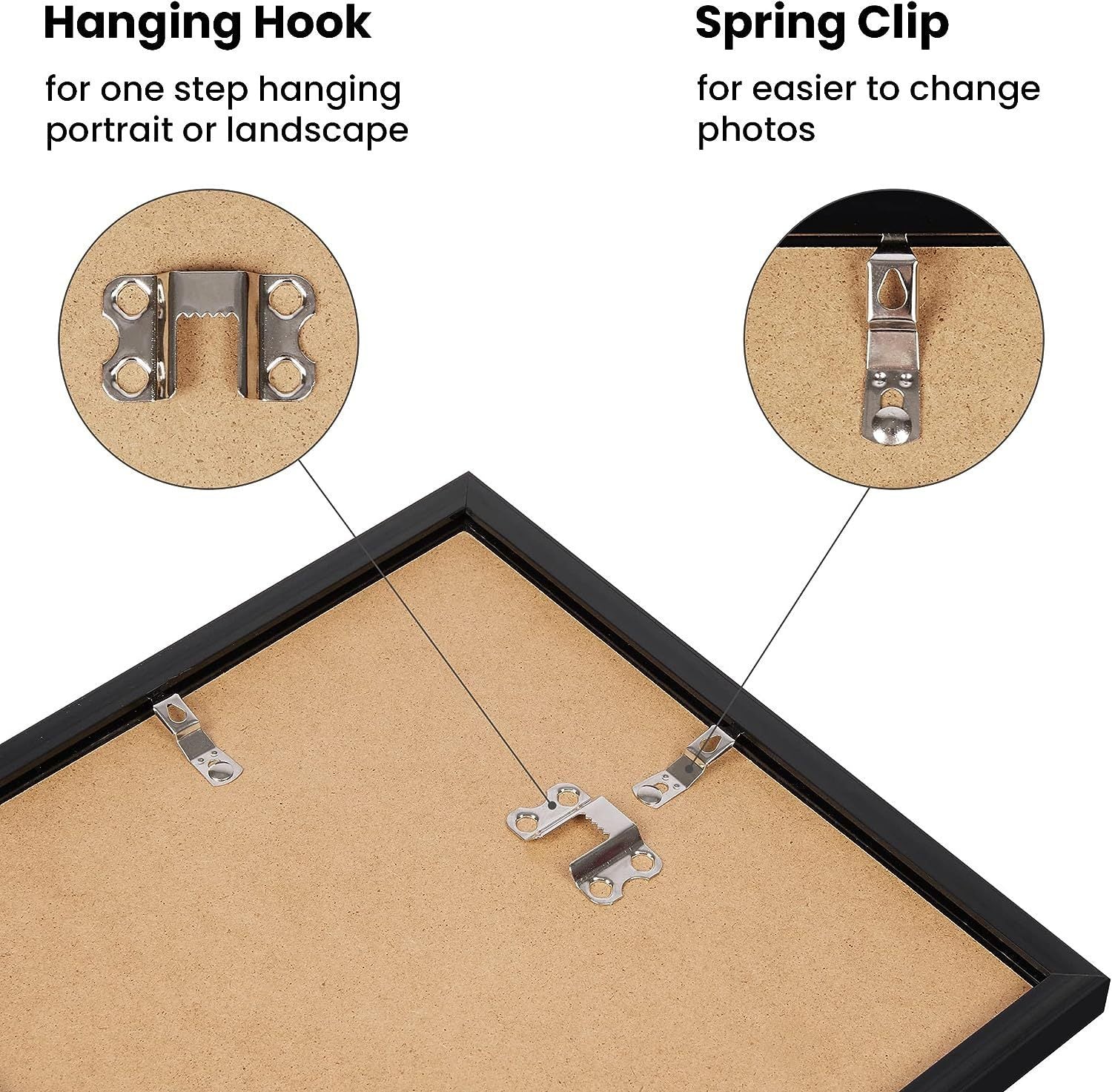 Simple Photo Frame Acrylic Combination Black Photo Frame