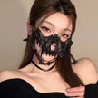 Halloween Secondary Dimension Half Face Mask Party Performance Dress Up Props