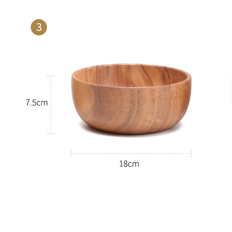 Large And Small Log Rice Bowl Tableware Hotel Restaurant Kitchen
