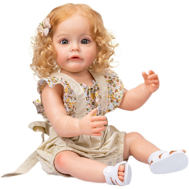 55 Cm Full Glue Can Enter The Water Simulation Doll Reborn Baby