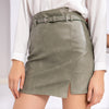 Women's Pu leather skirt