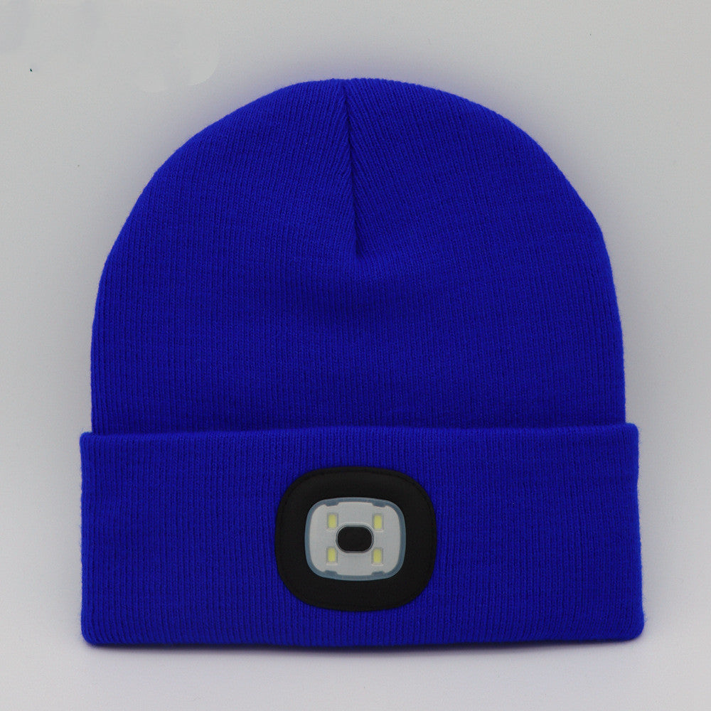 LED Knit Hat Button Cell Type Knitted Hat