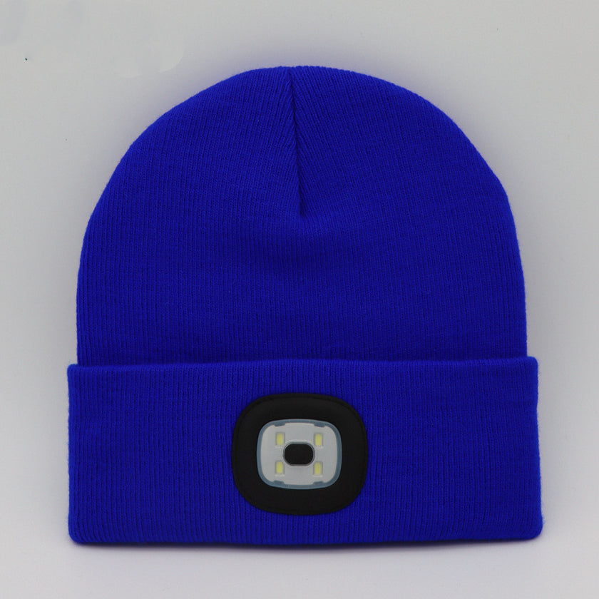 LED Knit Hat Button Cell Type Knitted Hat