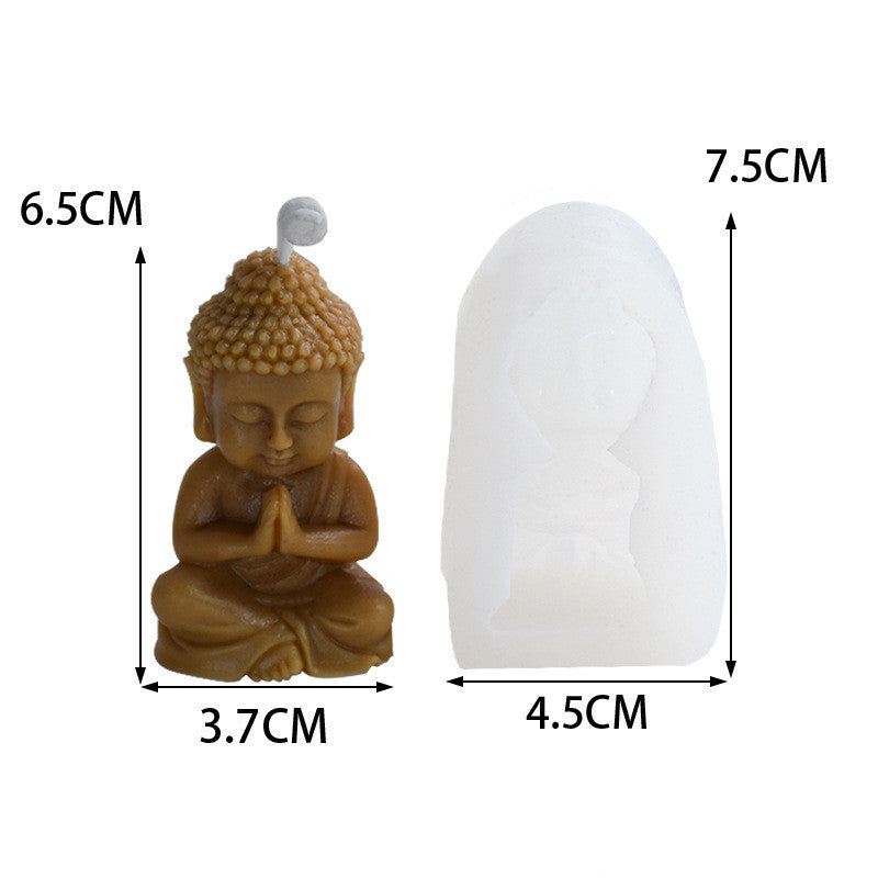 Silicone Mould For Small Buddha Candle