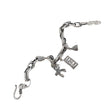 925 Sterling Silver Vintage Bracelet Women's Ins Chic Pony Coin Bracelet