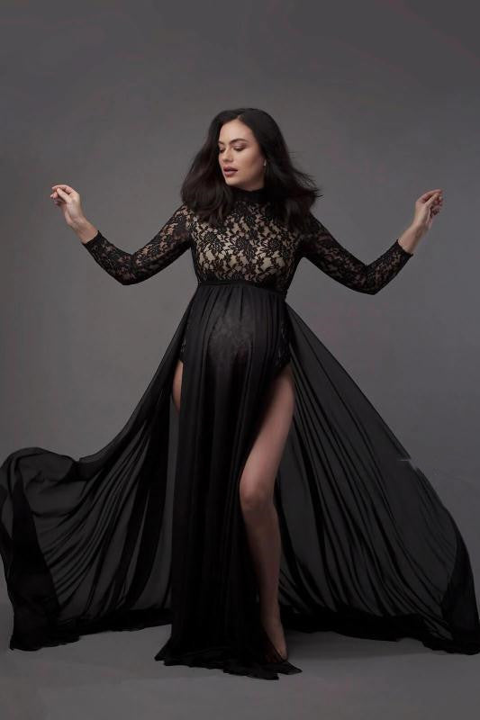 Mopping Long Skirt Photography Jumpsuit And Chiffon Long Skirt