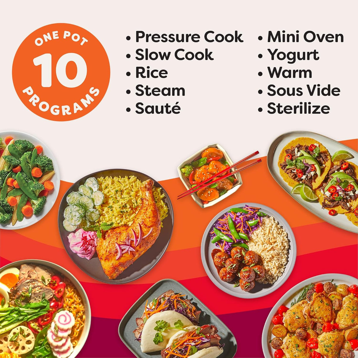 Instant Pot Pro 8 Qt 10-in-1 Electric Pressure Cooker, Black