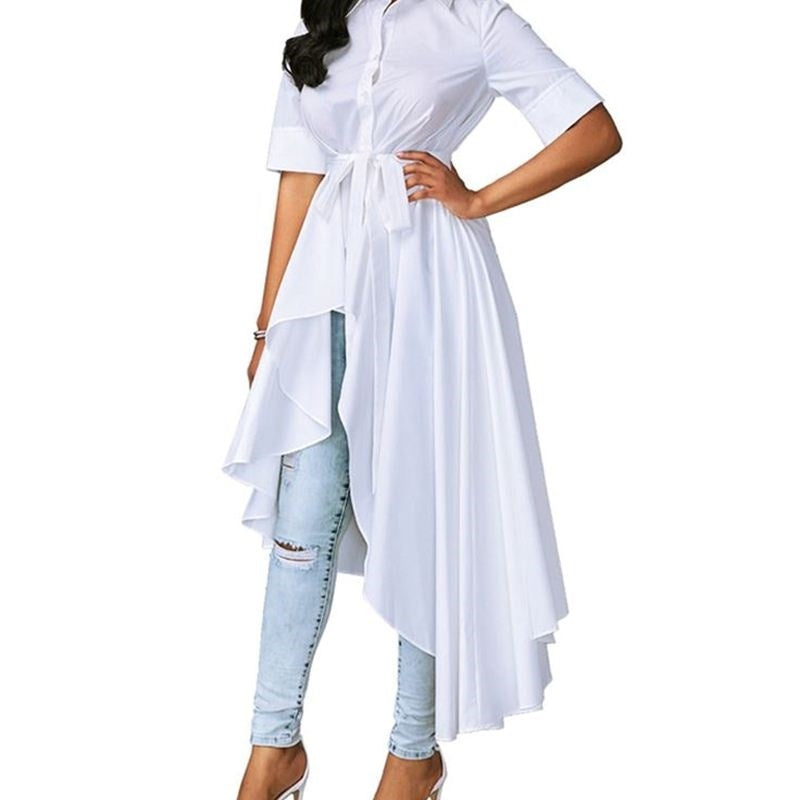 Irregular long skirt