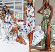 Digital printed beach women's dress