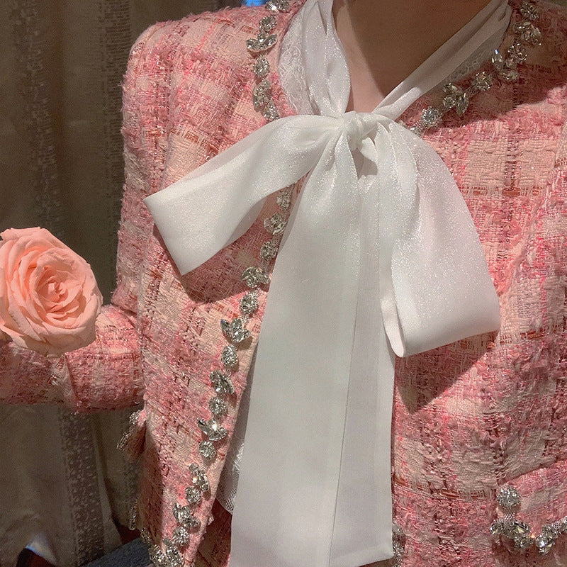 Fashionable Jacket Skirt Two-piece Set