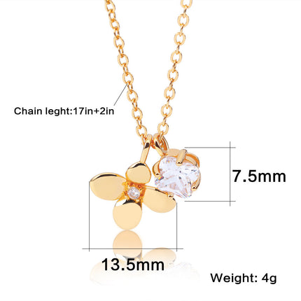 Fashion Design Little Lucky Four Leaf Clover Necklace