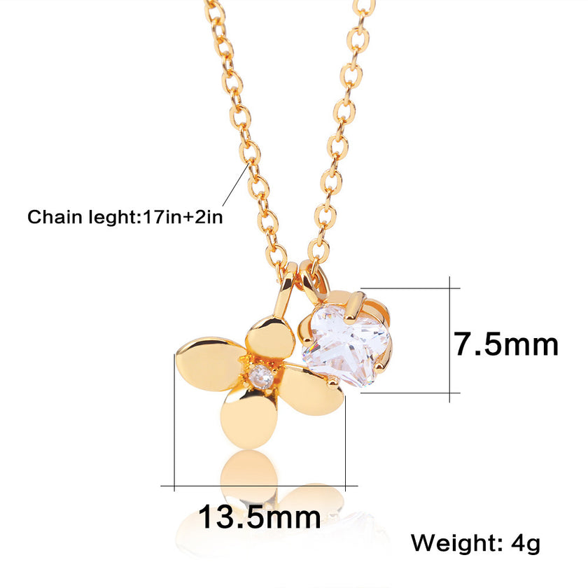 Fashion Design Little Lucky Four Leaf Clover Necklace