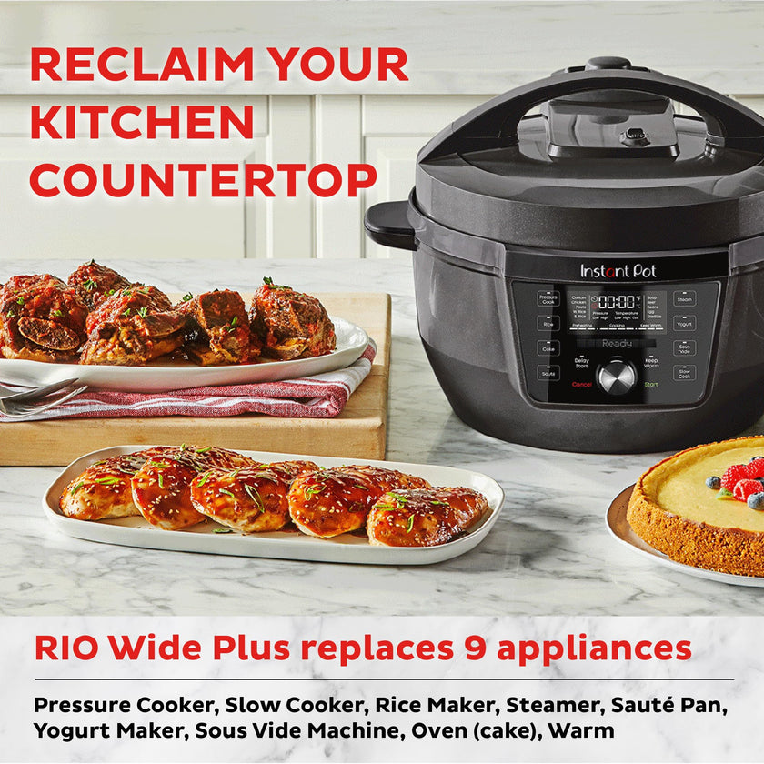 Instant Pot Pro 8 Qt 10-in-1 Electric Pressure Cooker, Black