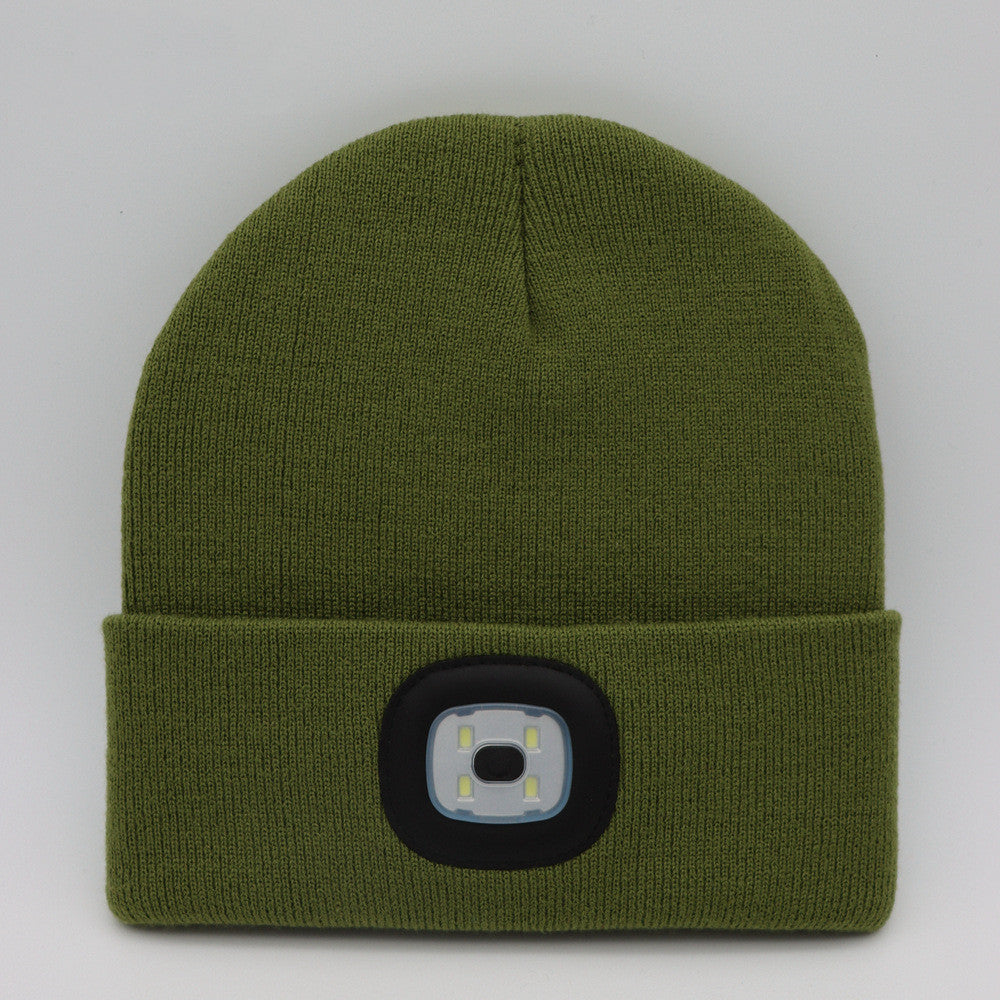 LED Knit Hat Button Cell Type Knitted Hat