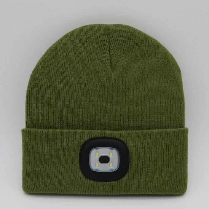 LED Knit Hat Button Cell Type Knitted Hat