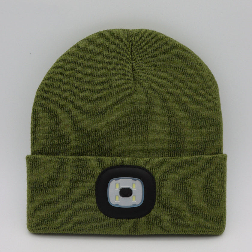 LED Knit Hat Button Cell Type Knitted Hat