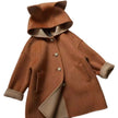 New Thick Mid-length Woolen Coat Children's Cartoon Cute Fox Woolen Coat