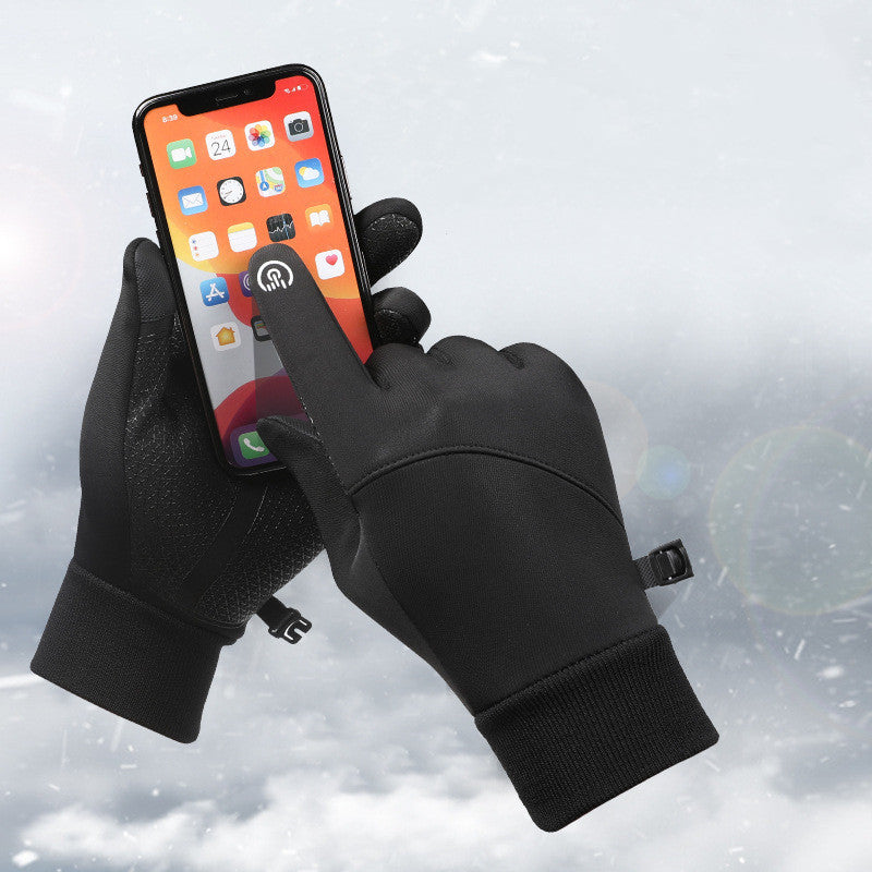 Velvet Touch Screensaver Warm Waterproof Cycling Gloves
