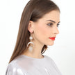 Sun Moon Earrings Metal Alloy Earrings