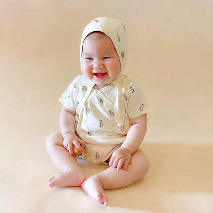 Baby Summer Cotton Monk Dress Bodysuit Lightweight Baby Romper