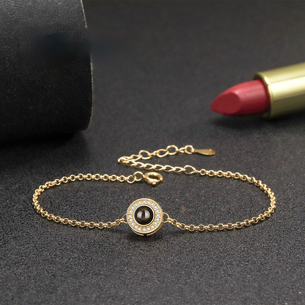 S925 Sterling Silver Disc Simple Design Bracelet