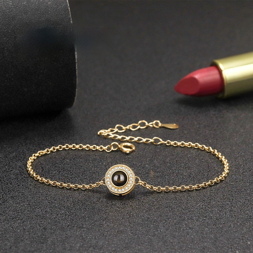 S925 Sterling Silver Disc Simple Design Bracelet