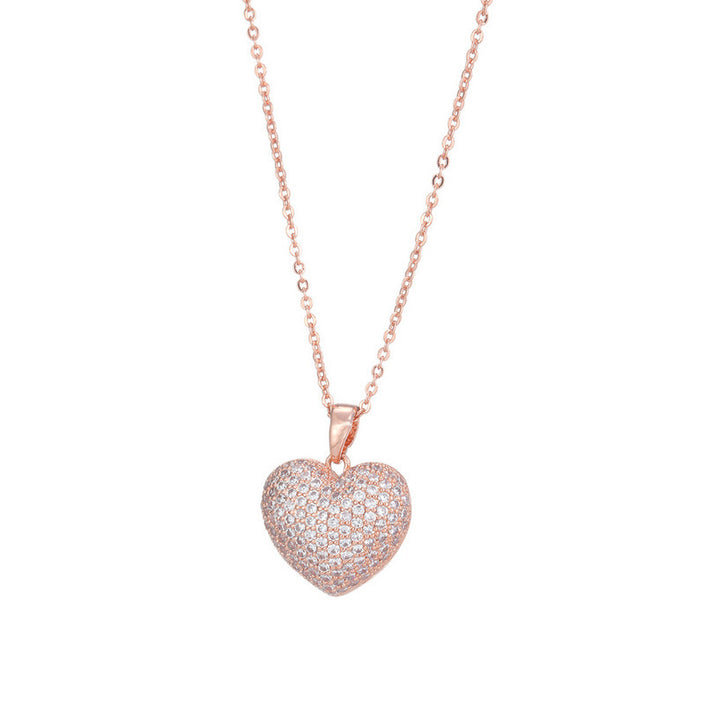 Necklaces were studded with hearts