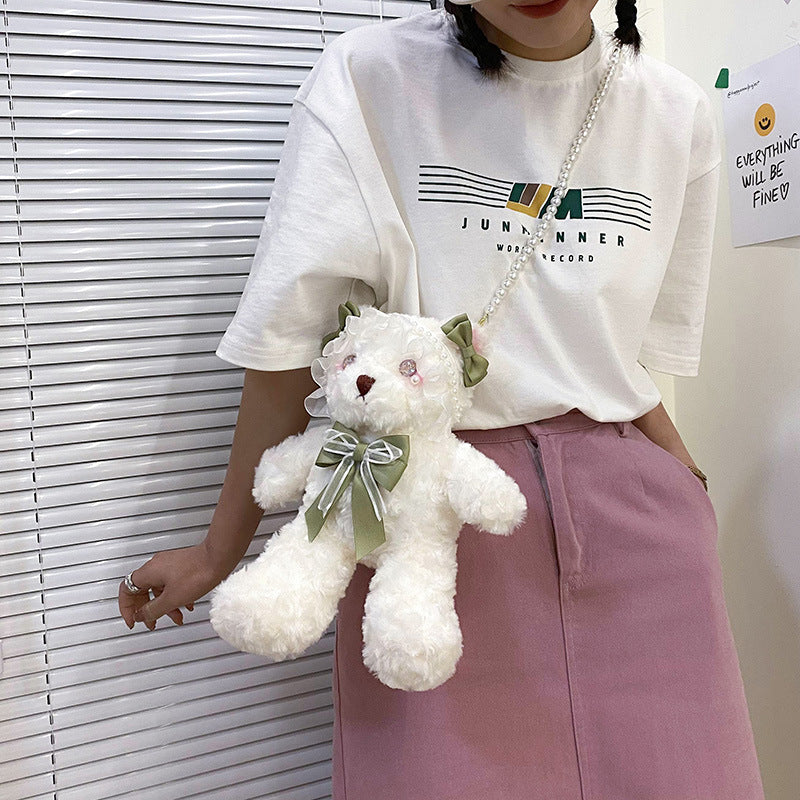 Japanese Lolita Doll  Hand-made Cartoon Plush Messenger Bag