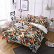 Household Fashion Simple Digital Printing Bedding Three-piece Set