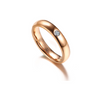 Rose Color Gold Tungsten Carbide Couple Ring For Men Women CZ Engagement Wedding Ring Valentine's Day Jewelry