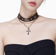 Retro Punk Style Cross Necklace