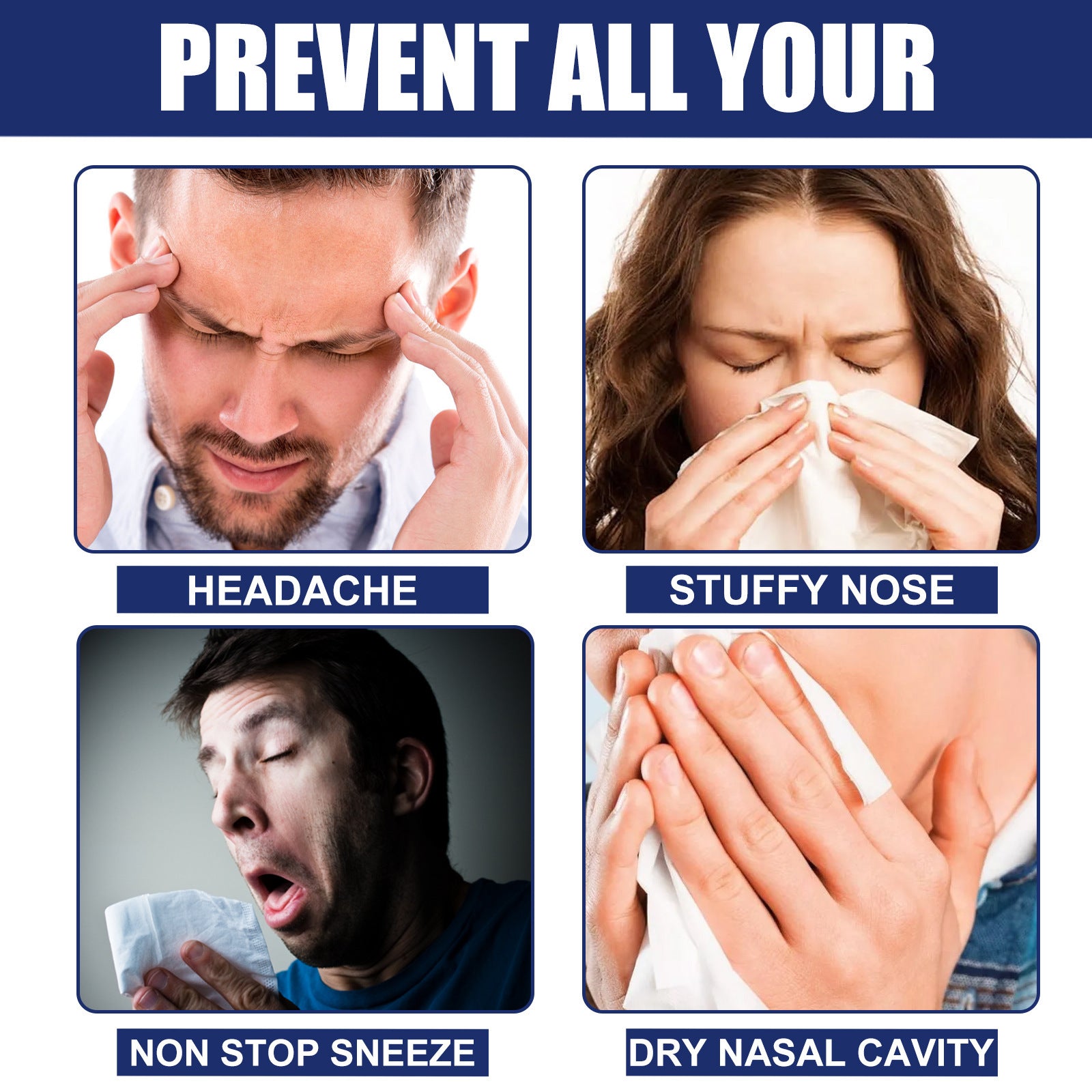 Nasal Itching Nasal Congestion Runny Nose Cleaning Nasal Comfort Ventilation Spray