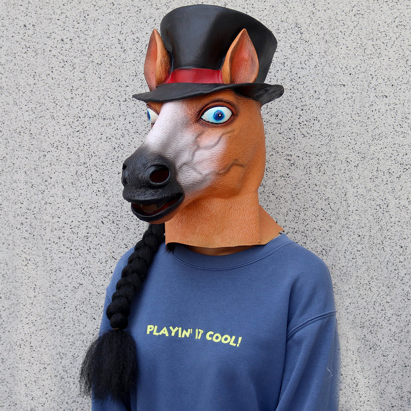 Halloween Bald Old Man Mask Old Grandpa Headgear Props