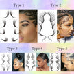 Stage Play Europe And The United States Forehead Hair Waterproof Tattoo Stickers Baby Hair Tattoo Stickers Forehead Stickers