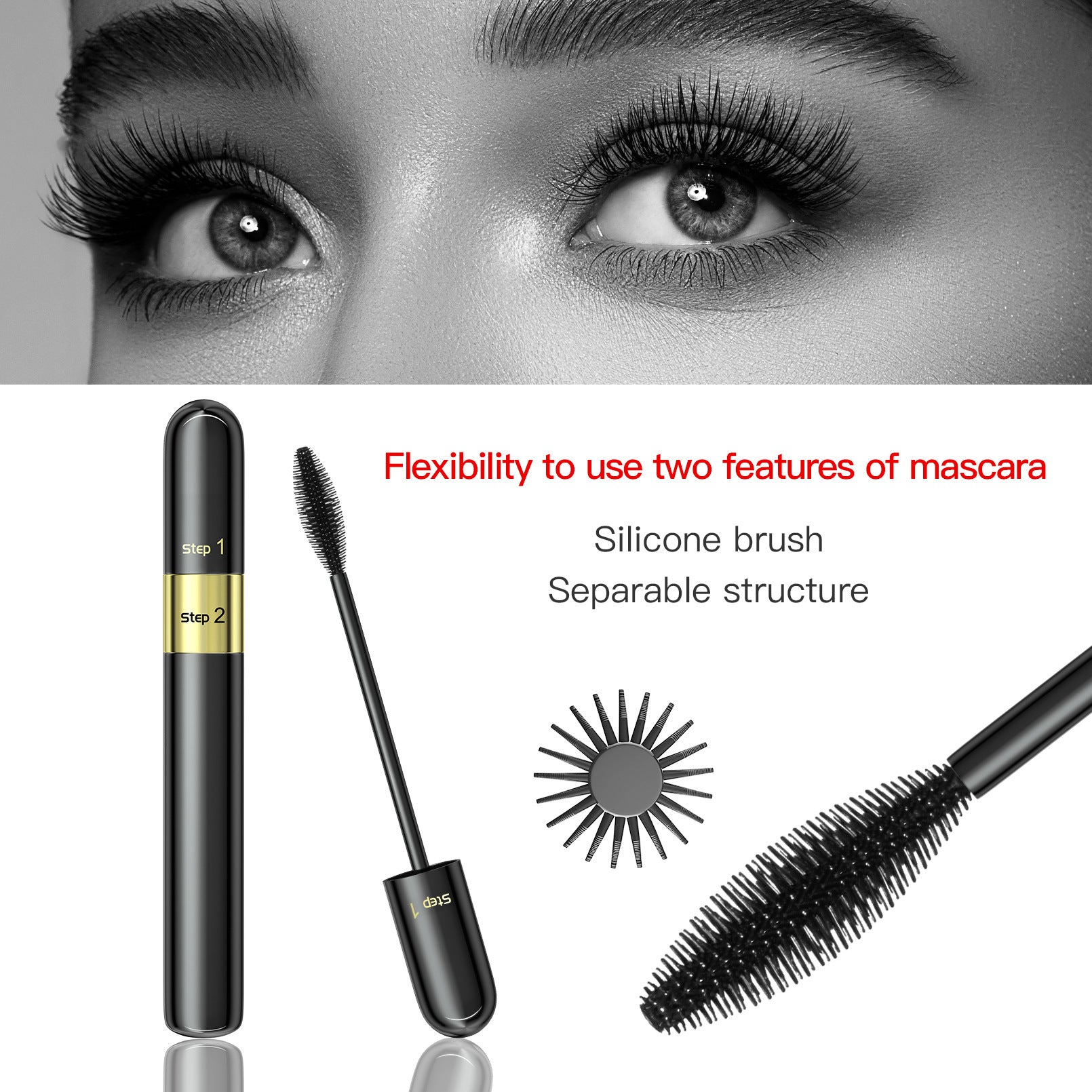 SUNFLOWER Double Effect Waterproof Mascara Long Curling