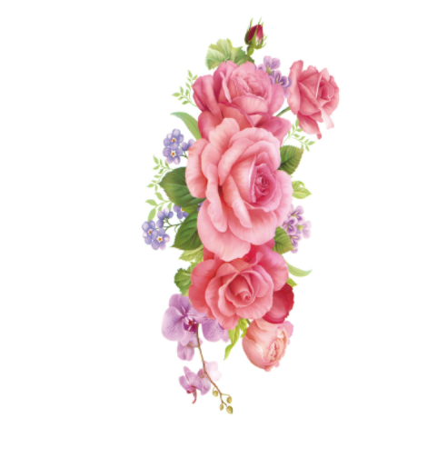 The Other Side Flower Tattoo Stickers Waterproof Tattoo